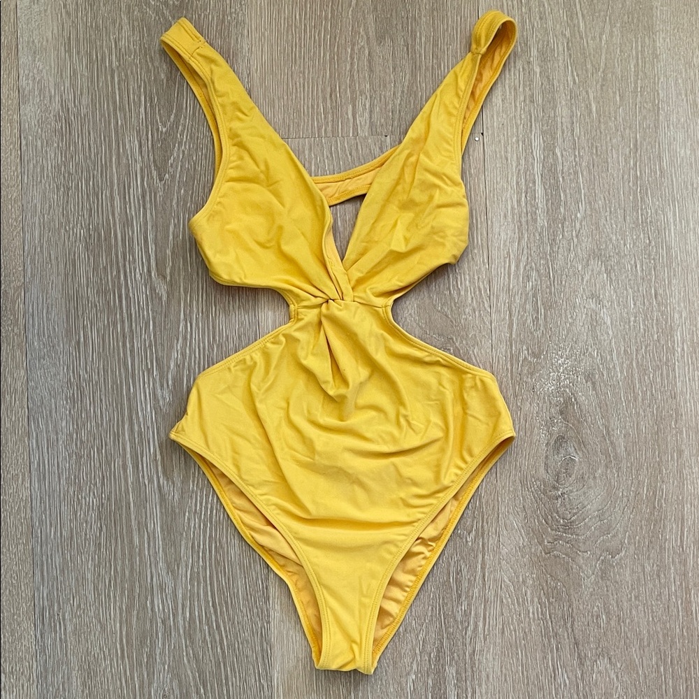 Yellow One Piece Swimsuit